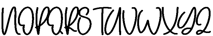 Swanky Calligraph Font UPPERCASE