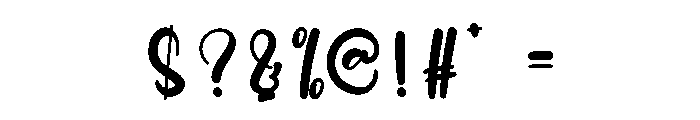Swanky Winter Font OTHER CHARS