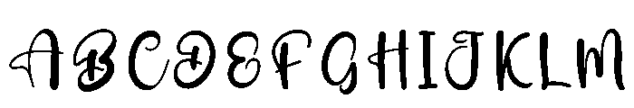 Swanky Winter Font UPPERCASE