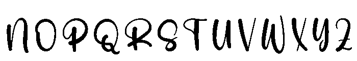 Swanky Winter Font UPPERCASE