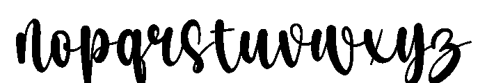 Swanky Winter Font LOWERCASE