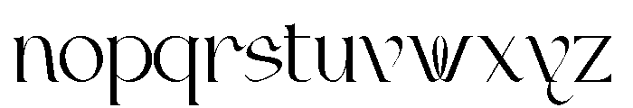 Swara Clamora Font LOWERCASE