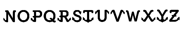 Sway Regular Font LOWERCASE