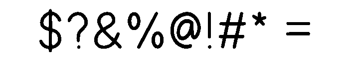 Sweet Action Font OTHER CHARS