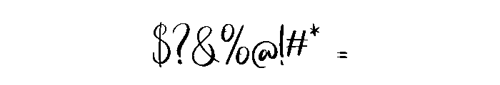 Sweet Birthday Regular Font OTHER CHARS