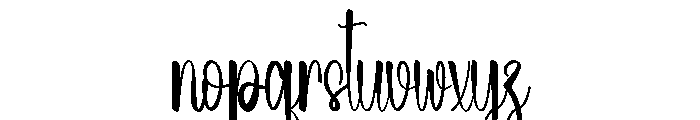 Sweet Bluey Font LOWERCASE