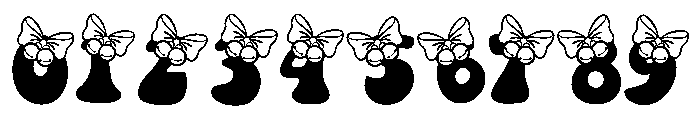 Sweet Bow Christmas Font OTHER CHARS