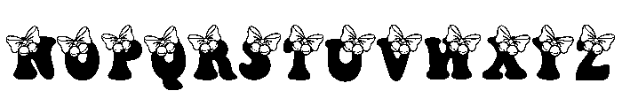 Sweet Bow Christmas Font UPPERCASE
