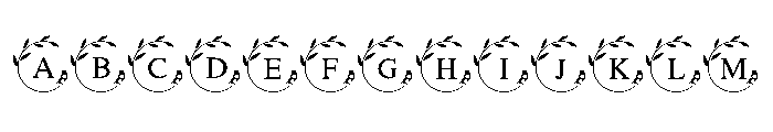 Sweet Butterfly Frame Font UPPERCASE