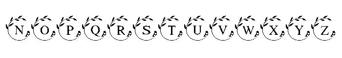 Sweet Butterfly Frame Font UPPERCASE