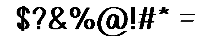 Sweet Crush Font OTHER CHARS