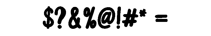 Sweet Cupcake Bold Font OTHER CHARS