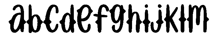 Sweet Cupcake Rough Font UPPERCASE