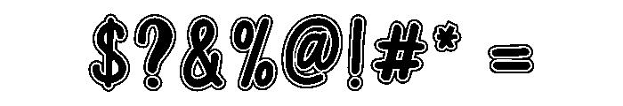 Sweet Cupcake Trace Font OTHER CHARS