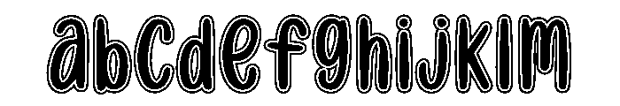 Sweet Cupcake Trace Font UPPERCASE
