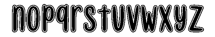 Sweet Cupcake Trace Font UPPERCASE