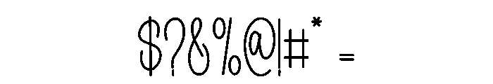 Sweet Delicious Font OTHER CHARS