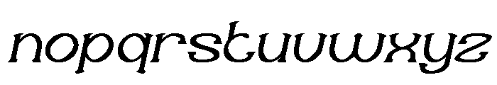 Sweet Emotion Bold Italic Font LOWERCASE