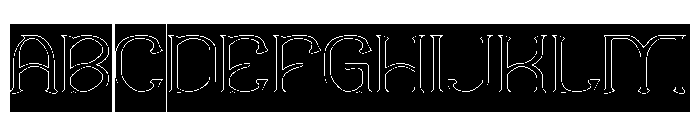 Sweet Emotion-Hollow-Inverse Font UPPERCASE