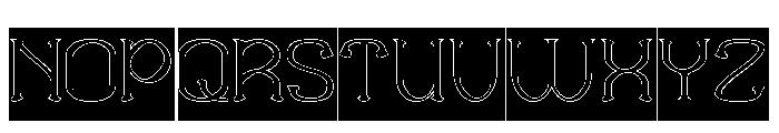 Sweet Emotion-Hollow-Inverse Font UPPERCASE
