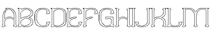 Sweet Emotion-Hollow Font UPPERCASE