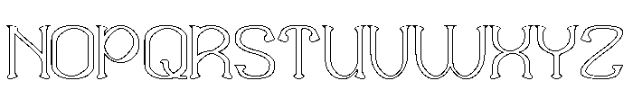 Sweet Emotion-Hollow Font UPPERCASE