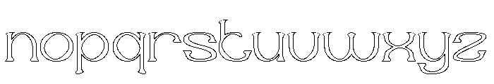 Sweet Emotion-Hollow Font LOWERCASE