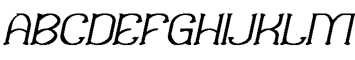 Sweet Emotion Italic Font UPPERCASE