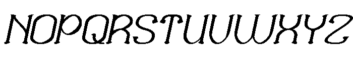 Sweet Emotion Italic Font UPPERCASE