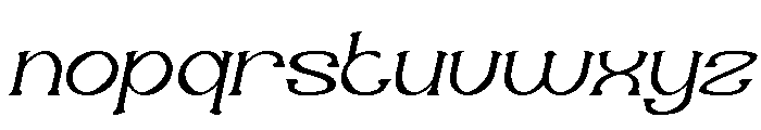 Sweet Emotion Italic Font LOWERCASE