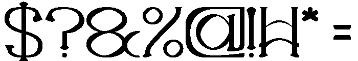 Sweet Emotion-Light Font OTHER CHARS