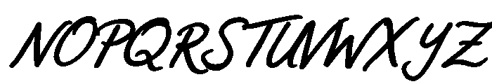 Sweet Friday Thing Bd Ob Script Font UPPERCASE