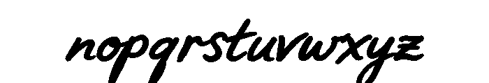 Sweet Friday Thing Bd Ob Script Font LOWERCASE
