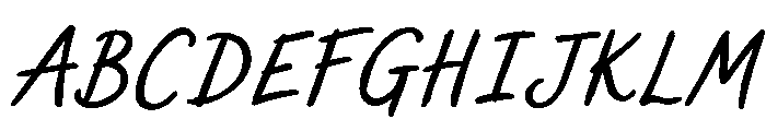 Sweet Friday Thing Bd Obl Caps Font UPPERCASE