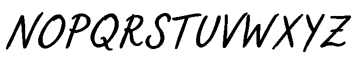 Sweet Friday Thing Bd Obl Caps Font UPPERCASE