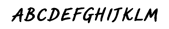 Sweet Friday Thing Bd Obl Caps FONT