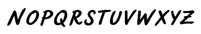 Sweet Friday Thing Bd Obl Caps Font LOWERCASE
