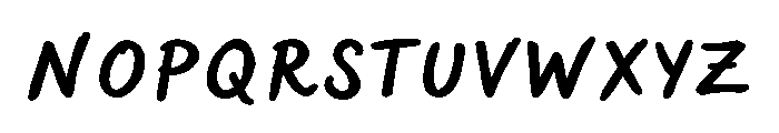 Sweet Friday Thing Bold Caps Font LOWERCASE