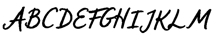 Sweet Friday Thing Bold Script Font UPPERCASE