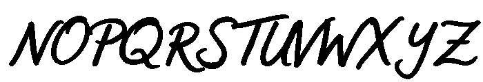 Sweet Friday Thing Bold Script Font UPPERCASE