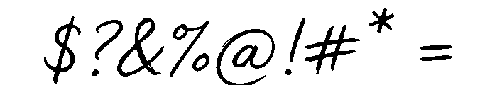 Sweet Friday Thing Caps Font OTHER CHARS