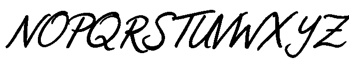 Sweet Friday Thing Md Ob Script Font UPPERCASE