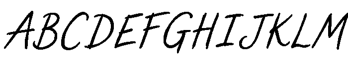 Sweet Friday Thing Md Obl Caps Font UPPERCASE