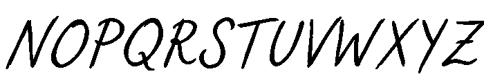Sweet Friday Thing Md Obl Caps Font UPPERCASE
