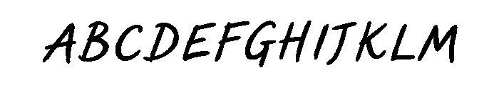 Sweet Friday Thing Md Obl Caps FONT