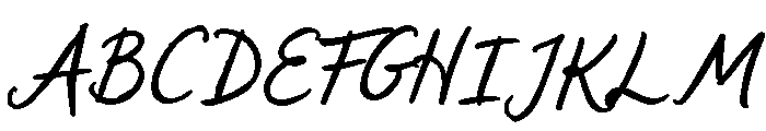 Sweet Friday Thing Med Script Font UPPERCASE