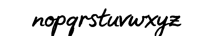 Sweet Friday Thing Med Script Font LOWERCASE