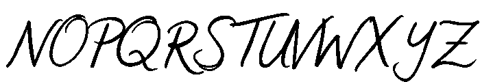 Sweet Friday Thing Script Font UPPERCASE