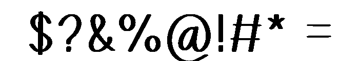 Sweet Garden Font OTHER CHARS