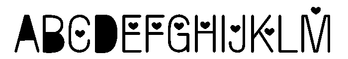 Sweet Heart 1 Font UPPERCASE